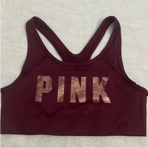 VS PINK bling racerback sport bra size M